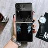 Чехлы с перьями Ангельские Крылья для Samsung Galaxy Z Flip 4 5 6 7 3 Z Flip7 Flip6 Flip4 Flip5 Flip3 5G Жесткие Ударопрочные Fundas Чехол Ga