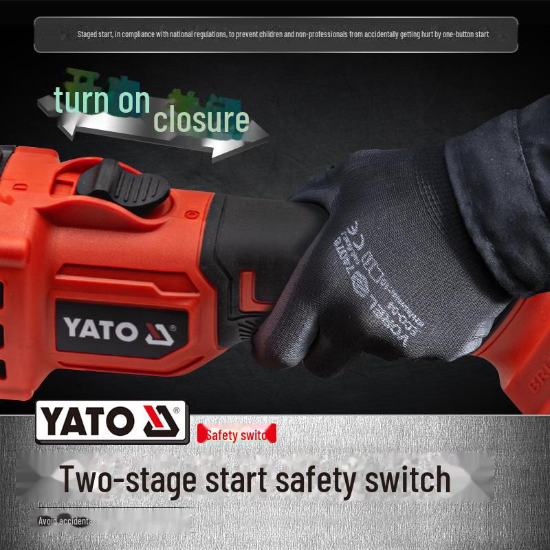 Бесщеточная аккумуляторная угловая шлифмашина YATO: Электрическая полировальная машина и гравер промышленного класса