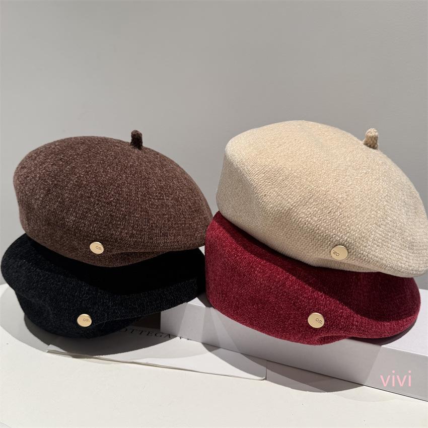 Korean three-dimensional design beret children autumn and winter light luxury temperament celebrity versatile face little painter hat