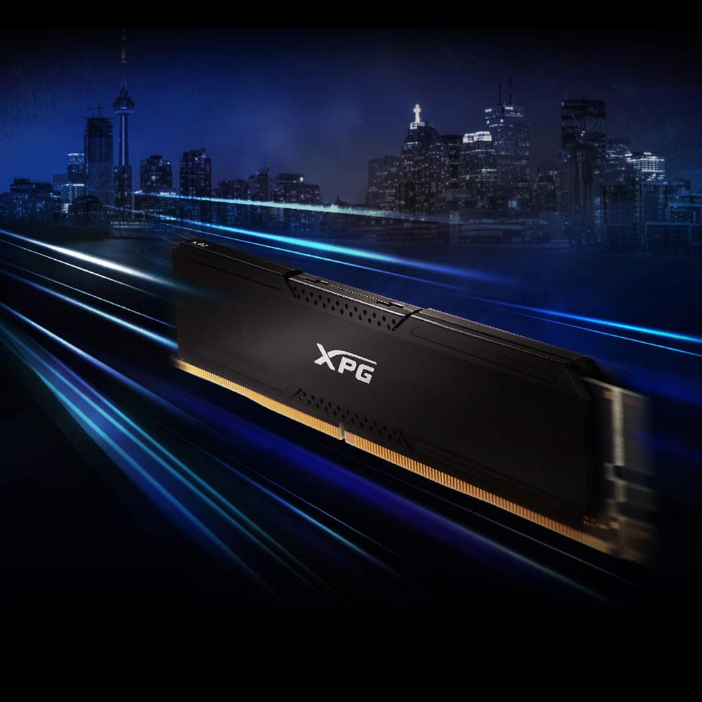 XPG GAMMIX D20 3600MHz 16GB SDRAM 288 Pin UDIMM Desktop Memory Kit Black (2x8GB) PC4-28800 (AX4U360038G18A-DCBK20)