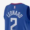 Nike NBA Team Printed Jersey 22-23 Leonard No. 2 Breathable Slim Fit Unisex Tops Blue DN2008-400