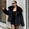 Faux Fur Coat Fluffy Women's Winter Jacket Long Sleeve Warm Winter Coat Luxury Outerwears Coats for Woman