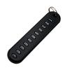 DIY Phone Number Card Plate Car Keys Anti-lost Keyring Keychain Pendant Decor