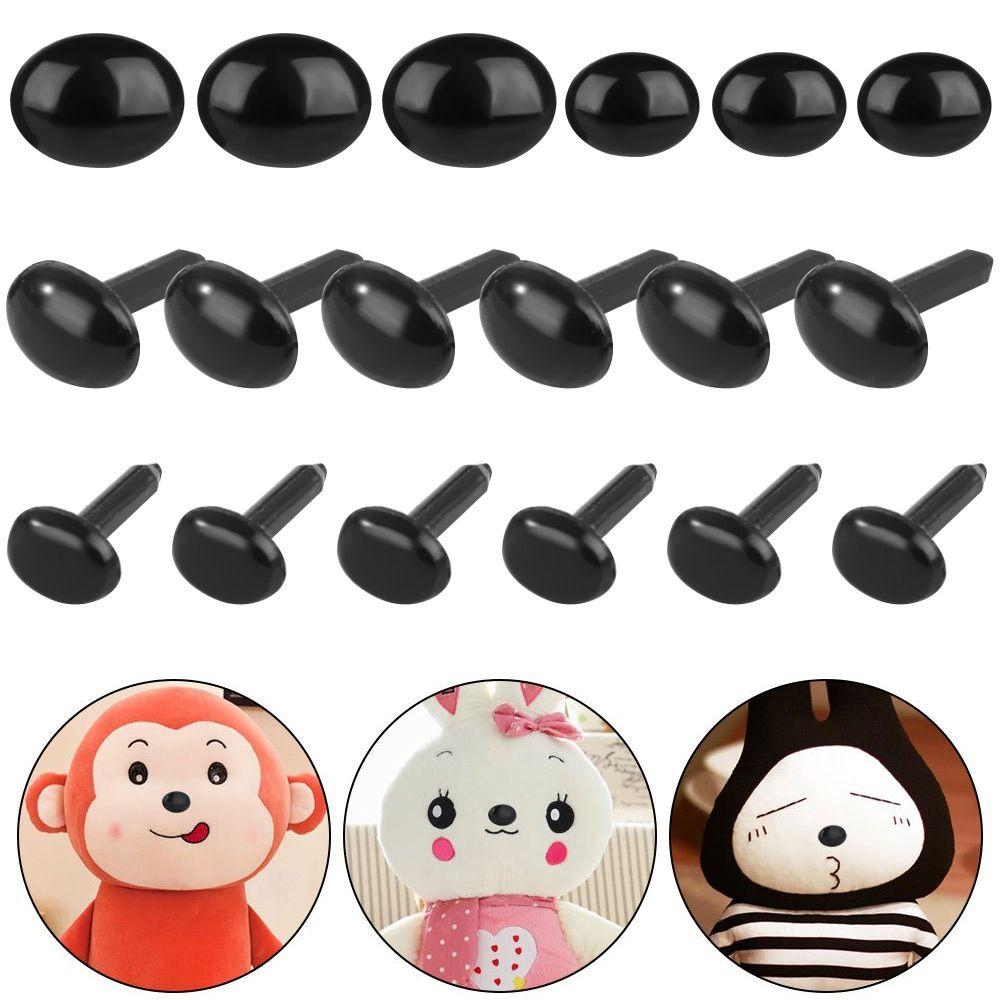 Plastic 4X5MM/5X7MM Plush Doll Eyes Stuffed Doll Eyes Safety Oval Nose Animals Noses Accessories