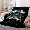 1pc Green Rugby Player Blanket, Lightweight Flannel Throw Blanket for Sofa, Bed, Travel, Camping, Living Room, Office, Couch, Chair, and Bed