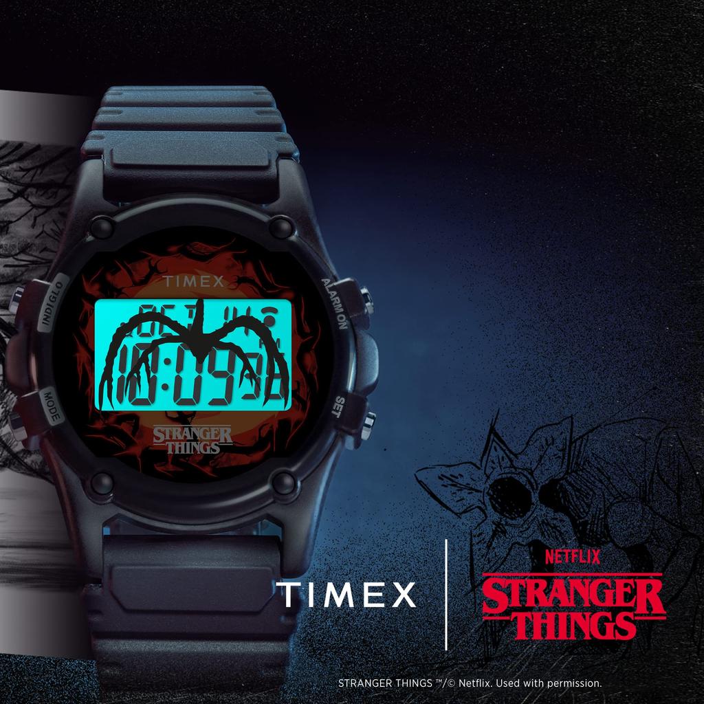 Timex x Stranger Things Atlantis 100 TW2V51000 NETFLIX Stranger Things Collaboration Model Quartz Watch 40mm USA Night Light [Timex] Indiglo® [Товар]
