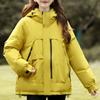 Модное женское пальто Зимние куртки с капюшоном Свободные Толстые Теплые Женские парки