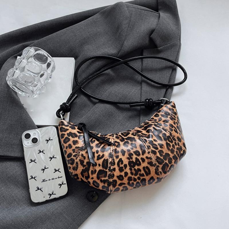 Маленькие сумки через плечо из искусственной кожи с леопардовым принтом для женщин, трендовые женские модные сумки через плечо