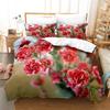 Комплект постельного белья с розовыми цветами, 3 предмета, 2 пододеяльника, комплект постельного белья размера «king size», пододеяльник с наволочкой, двуспальная кровать размера «queen full single» с гвоздикой