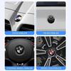 BAAO1 7pcs Front Hood Emblem Car 50th Anniversary Logo 82mm+Rear Badge 74mm+Wheel Hub Cap 68mm Decoration Cover Styling for BMW M