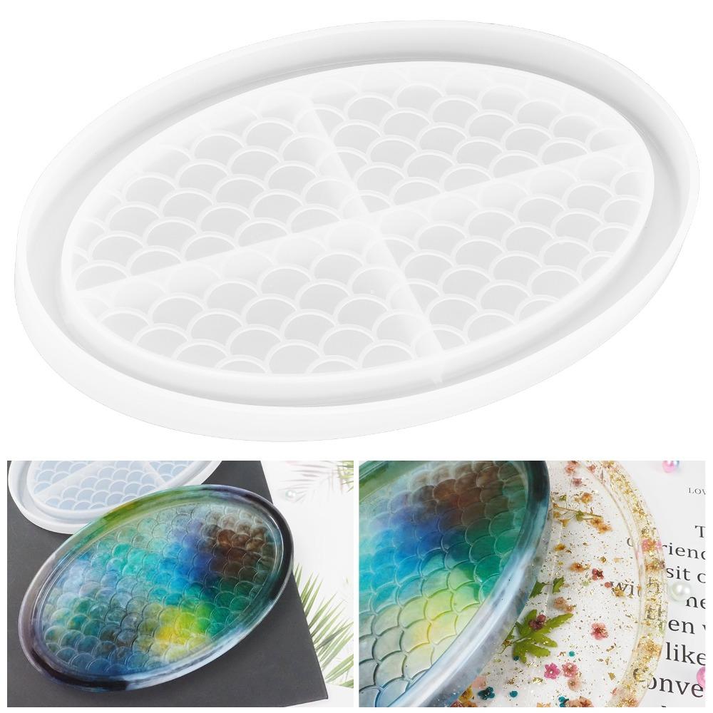 Soft Silicone Silicone Tray Mold Easily Demold Fruit Tray Mold Oval Tray Mold DIY Craft
