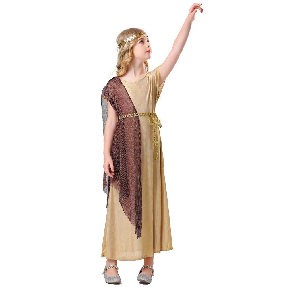 Cosplay Halloween costume cosplay mythical story Greek Muse cosplay queen child princess dress