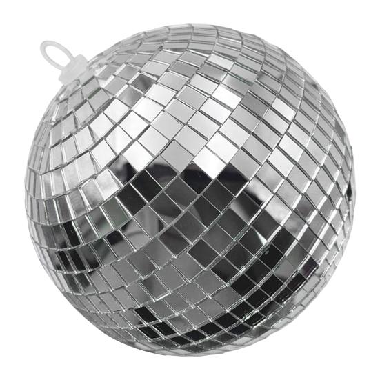 Серебряный зеркальный диско-шар, украшения, светоотражающие подвесные диско-шары, украшения для вечеринок в стиле ретро 70-х, рождественских дней рождения, принадлежностей