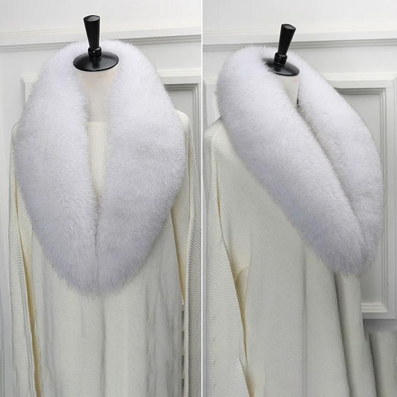 1Pc Women Thicker Shawl Warm Faux Fur Fluffy Scarf Winter Leather Collar