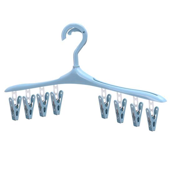 8/32Clamps Useful Multi-use Clothes Hanger Sock Racks Strong Load-bearing Long Lifespan Clothes Hangers