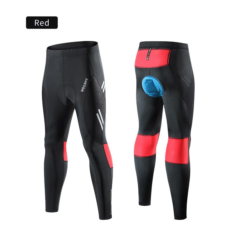 Велосипедные брюки WOSAWE Мужские длинные велосипедные брюки с гелевой подкладкой для велосипеда, спортивная одежда