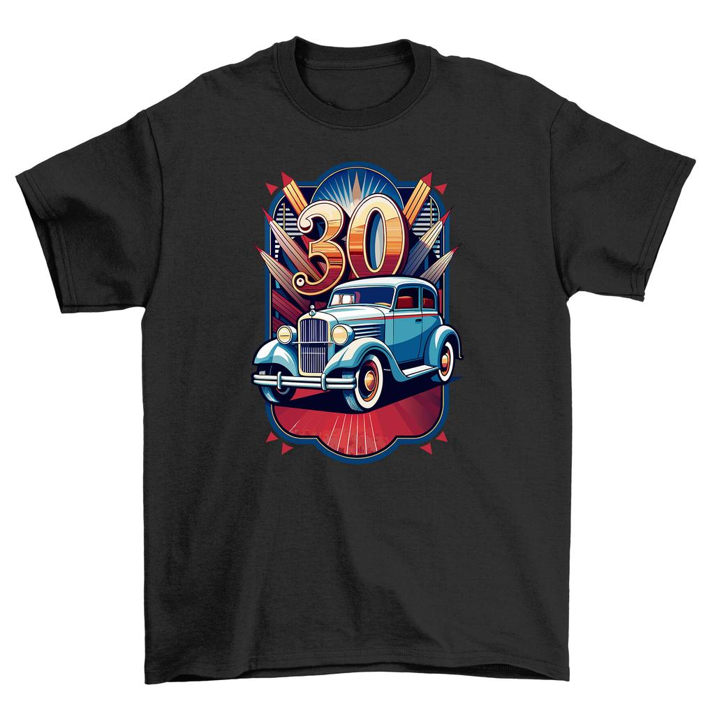 Футболка с винтажным автомобилем Retro_56 - Классическая крутость в хлопке! Смешная футболка Мужская Женская Футболки Топ Унисекс Дези