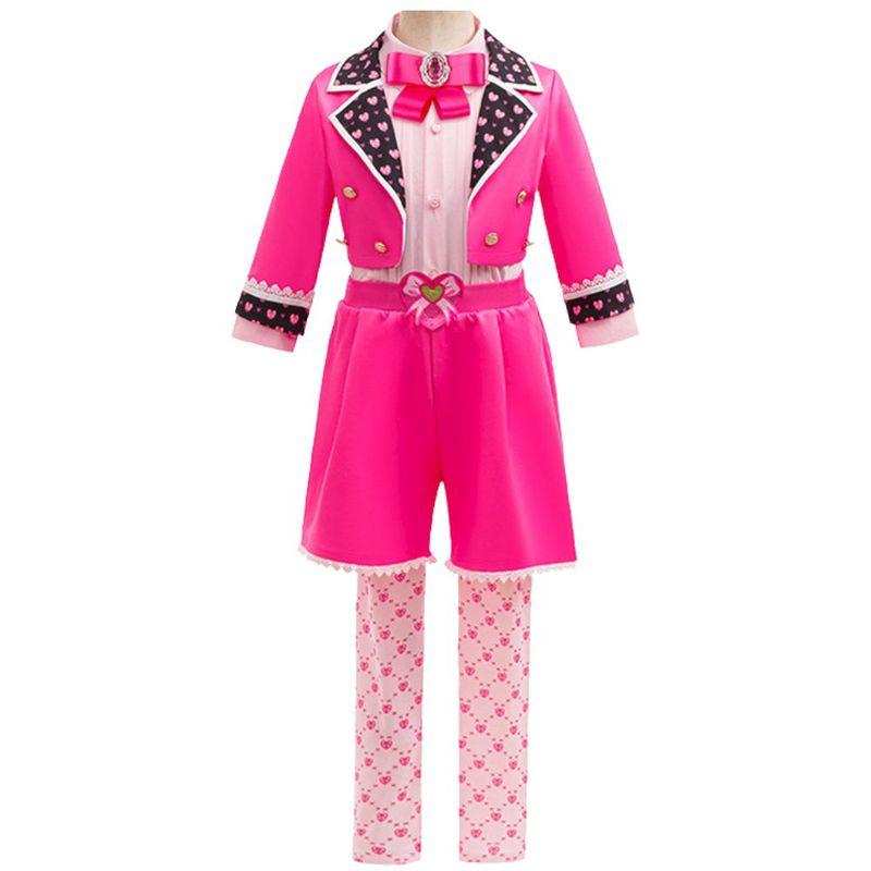 Descendants Chloe Cosplay Red and Pink Costume for Women Dresses Wig Roleplay Stage Performance Outfits Halloween Carnival Suit