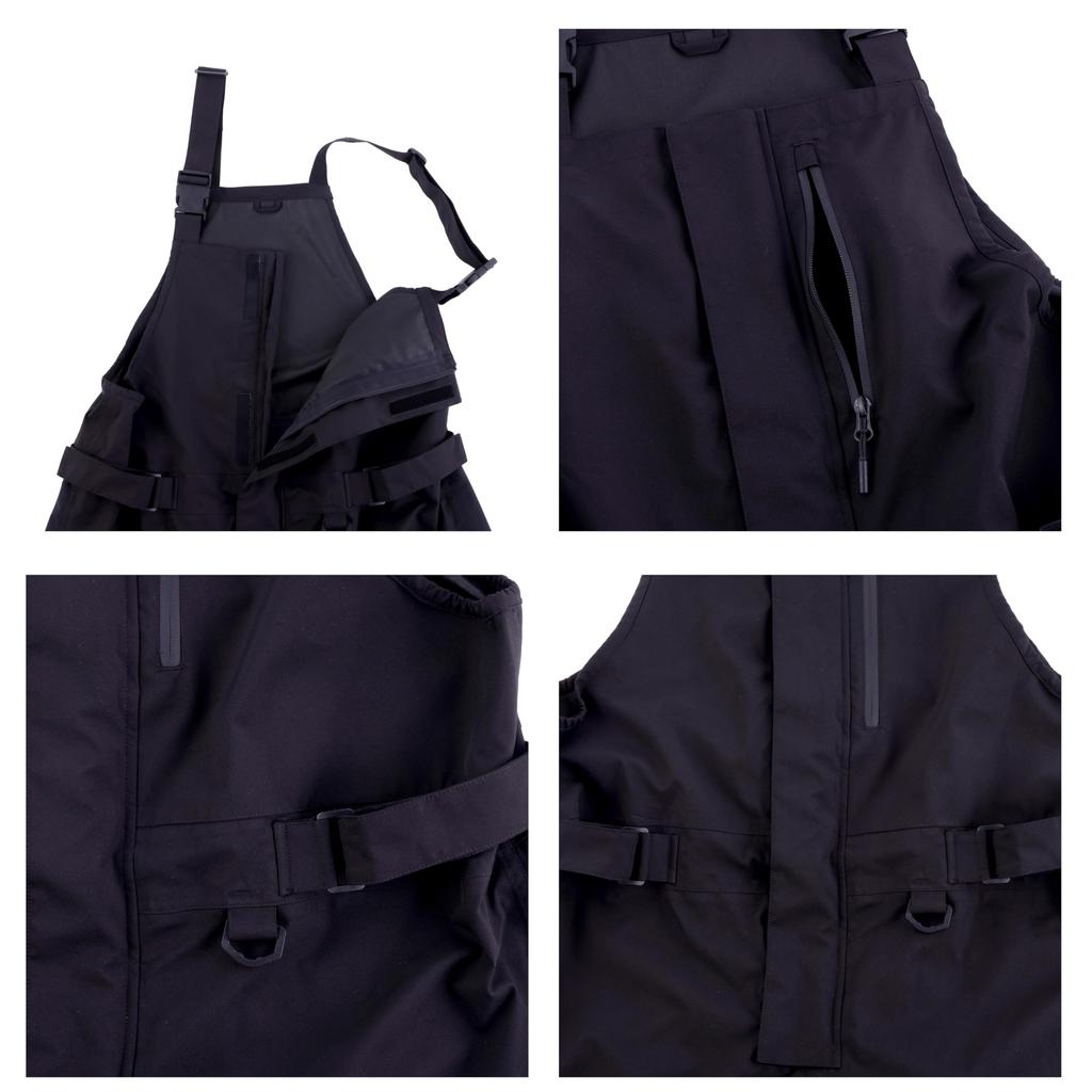 Abu Garcia Bib 3-Layer Pants, Black, XL, Rainwear, Waterproof, Breathable, 3-Layer