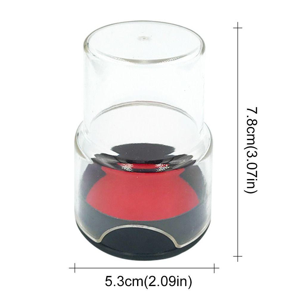 Transparent Stamp Ink Pad Efficient Stamp Cachet Box Multifuntion Inkpad with Cover  Contract