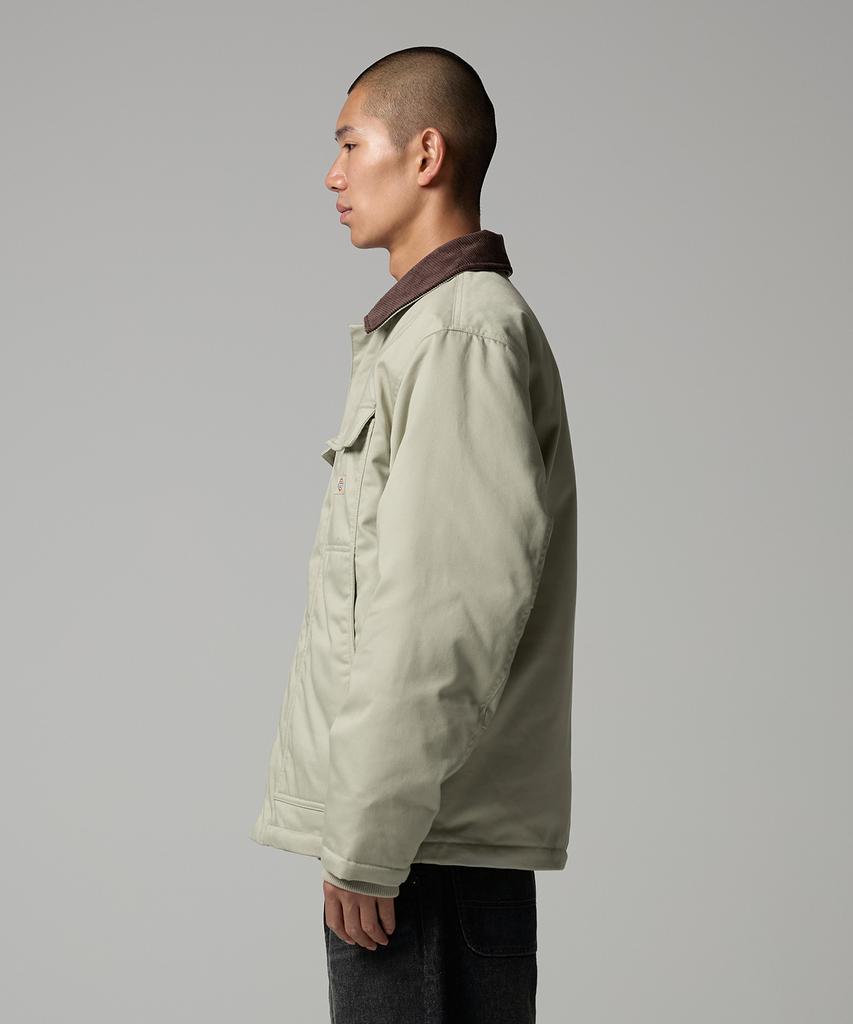 Dickies Стеганая куртка Eisenhower с вельветовым воротником Abbey Stone