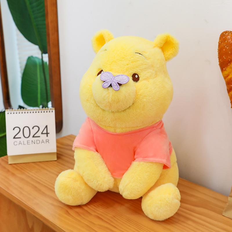New Winnie the Pooh doll butterfly puff bear plush toy cute doll girl gift
