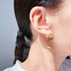Серьги с закрученными нерегулярными геометрическими фигурами в стиле «холодный ветер» Модные металлические пряжки для ушей «ветер» 173