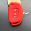 ZAD Чехол-футляр из силиконовой резины для автомобильного ключа с 3 кнопками для Hyundai Accent i20 I30 I40 I45 IX35 Mistra Sonata Tucson Verna