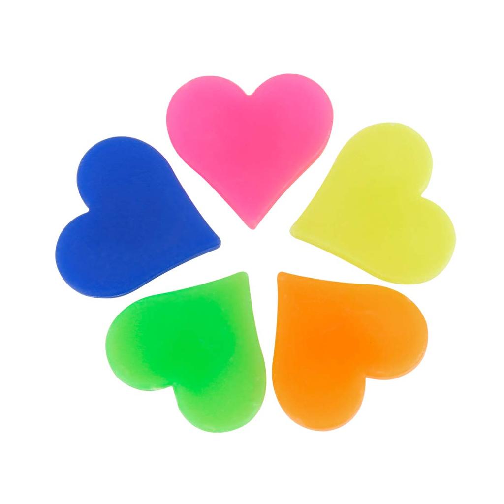 Uxcell Bicycle Wheel Spoke Bead Decoration Heart Shape Plastic Bead Clip Multicolor 70 Pieces