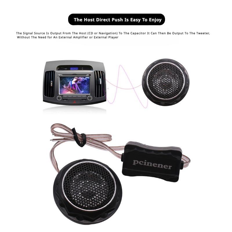 2PCS Car Audio Modified Tweeter DC12V Tweeter System Door Speaker Car Tweeter Loud Amplifier