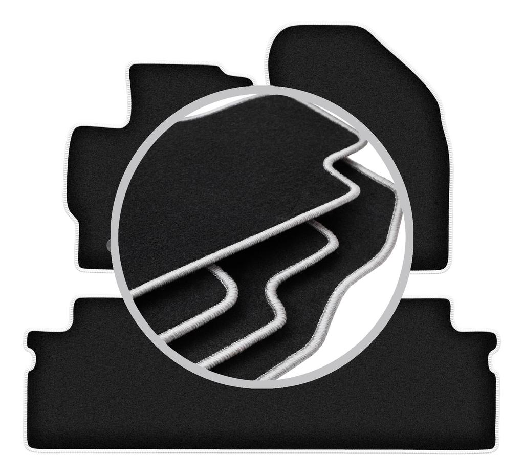 CARLUX-SILVER car mats for: Toyota Verso FL minivan (2013-2019)