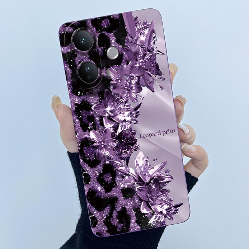 Case For Vivo V60 Lite Cute Panda Sweet Girls Cats Liquid Silicone Soft Back Cover For VivoV60Lite 5G Bumper Protective Casing