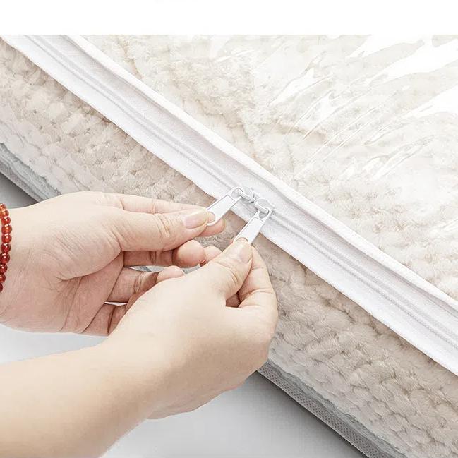 Ящик для хранения на кровати, прозрачный плоский ящик для одежды, отделка одеяла, складной ящик для хранения, ящик для хранения под кроватью