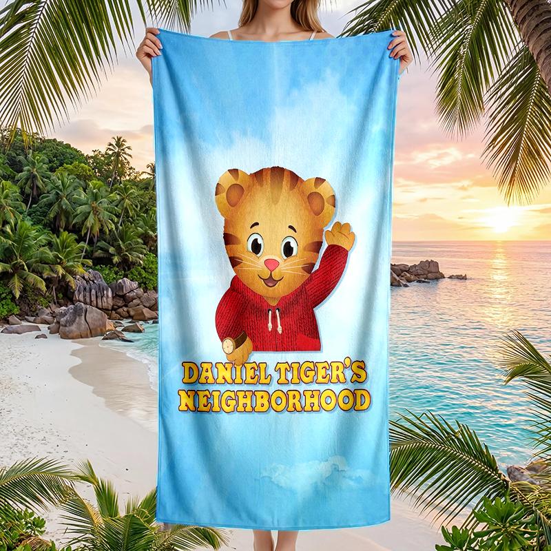 Daniel Tiger Fashion Beach Towel: Ideal for Summer Adventures Soft, absorbent and quick drying suitable for swimming and bathing