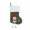 Small Size Christmas Stocking Plush Cuff Hanging Ornament Cozy Santa Gift Bags  Fireplace Decor
