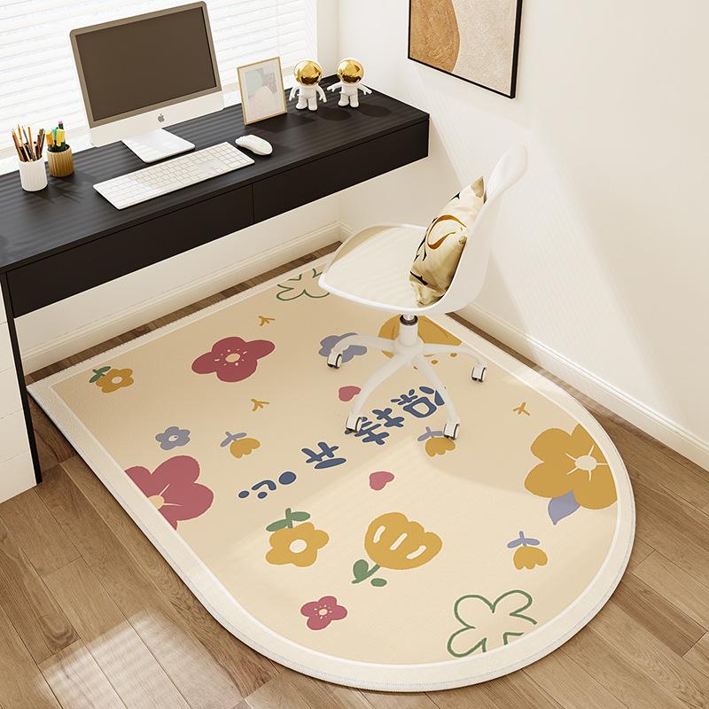 Children's Rug For Bedroom Study Desk Learning Chair Living Room Reading Area Computer Swivel Chair Protective Mat Home Decor