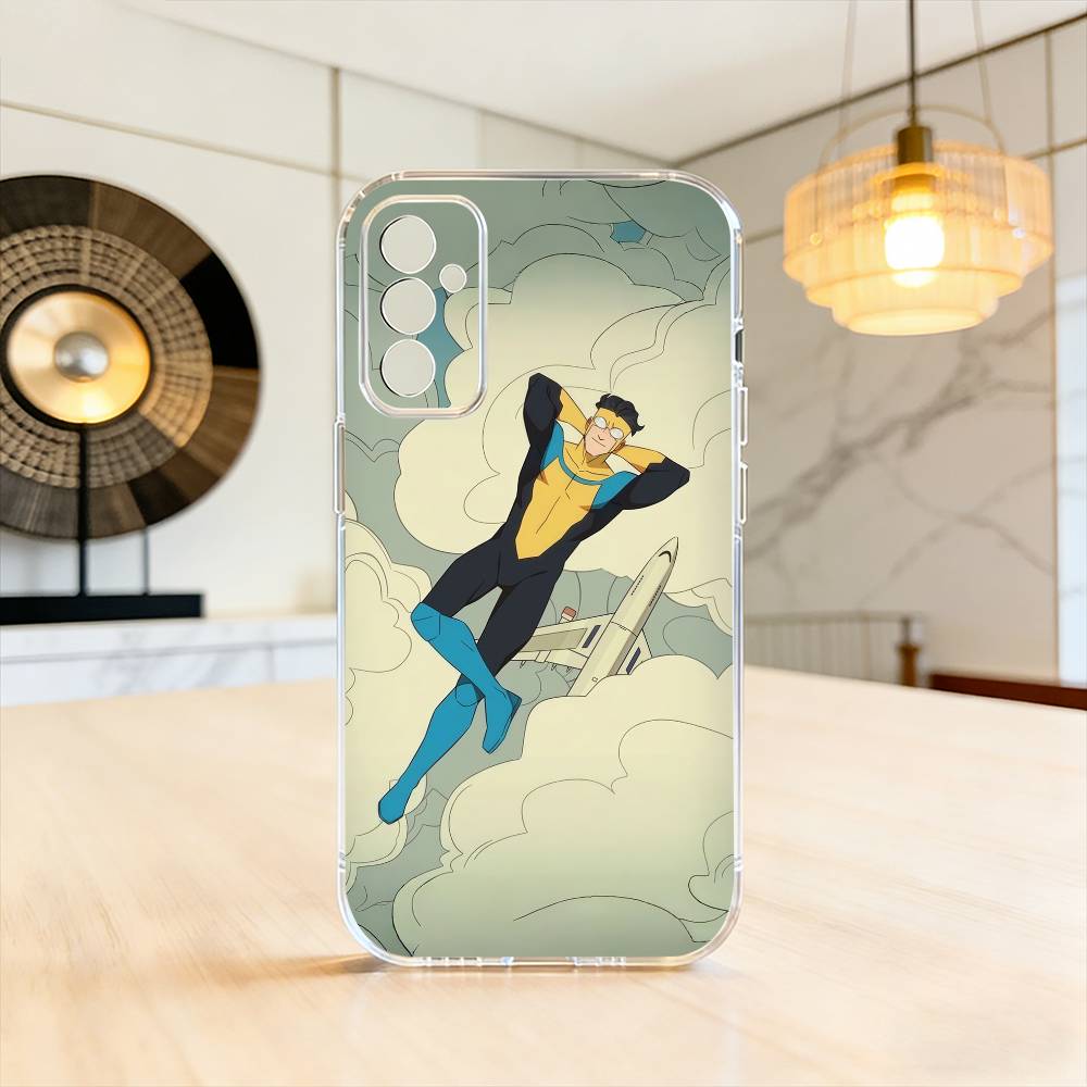 Мультяшный Чехол для Телефона I-Invincible Для Samsung A10,12,20,21S,30,31,40,50,51,52,70,71 Прозрачная Крышка