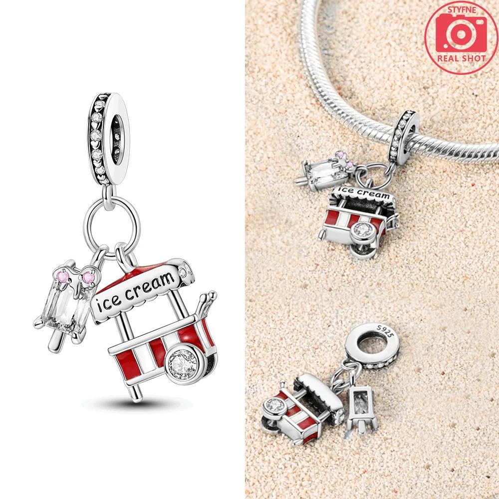 Шармы из 100% меди подходят для оригинального нового летнего браслета с кокосовым пляжем для путешествий с ИИ-роботом, для изготовления ювелирных изделий своими руками, женский подарок