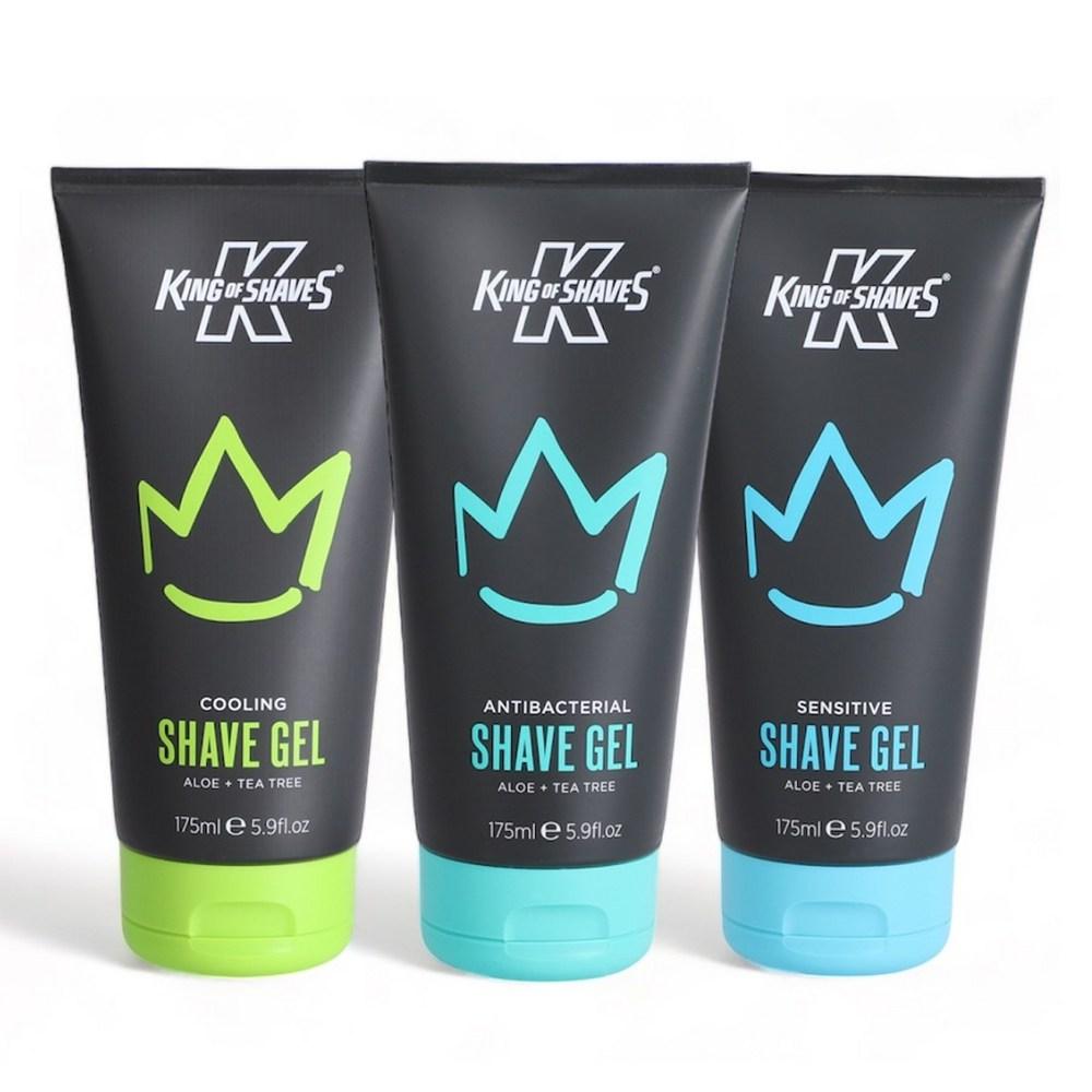 King of Shave Антибактериальный гель для бритья 175 мл 5 шт.