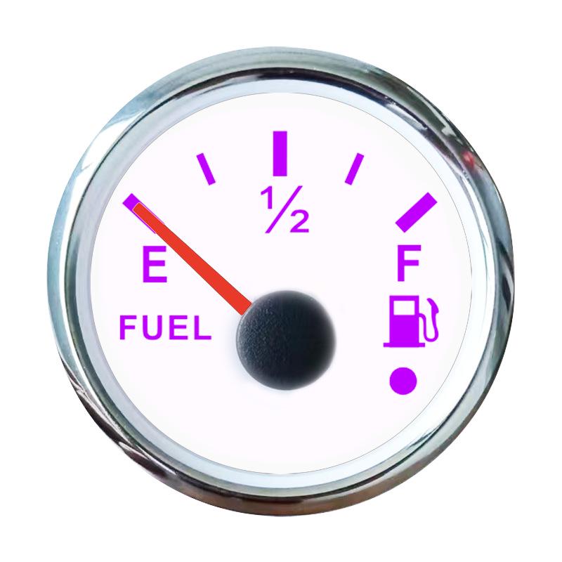 Универсальный 52 мм 12/24 В указатель уровня топлива со светодиодным дисплеем для автомобиля, дома на колесах, яхты, моторной лодки - Стрелочный индикатор уровня масла