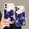 Мультяшный кот Мягкий чехол для телефона для iPhone 17 Pro Max XS Max XR 14 Plus 11 16 15 Air 12 Mini 7 8 13 Pro