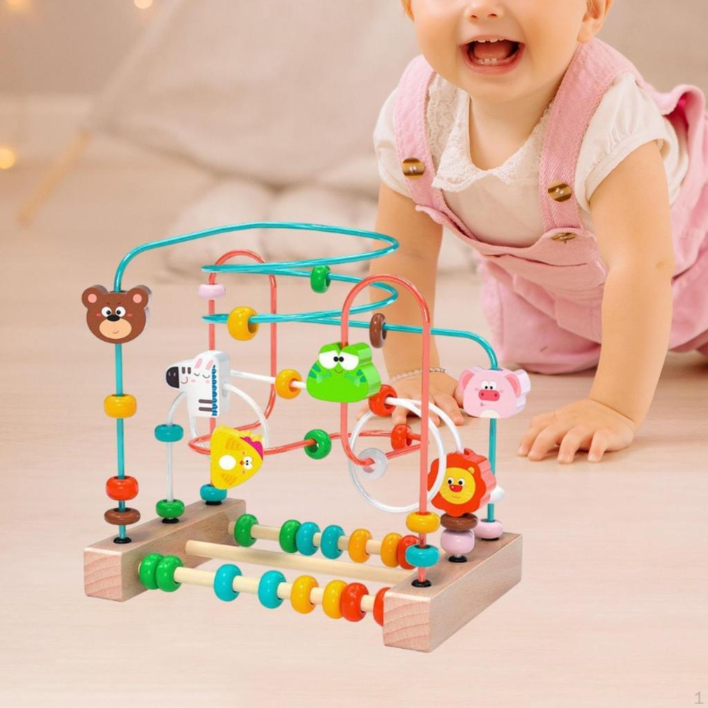 Игрушка-лабиринт Бусины Ролик Развивающие Фрукты Формы Способность хватать Год Подарок Двигательные навыки