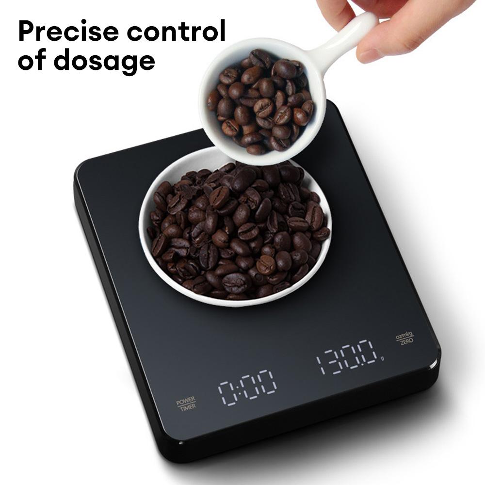 Espresso Kitchen Coffee Scale with Smart Timer 3kg/0.1g High Precision Barista Electronic Scale Home Electronic Scale