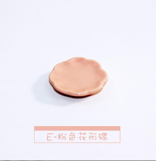 1/6 1/12 Doll House Simulation Miniature Mini Tableware Plate Dessert Plate Model Decor