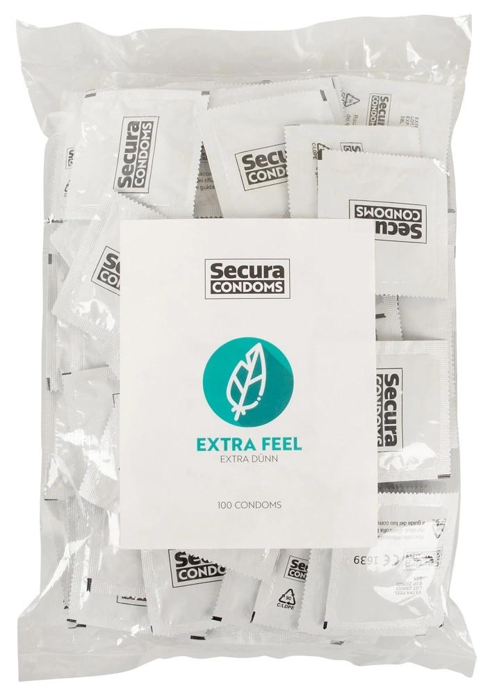 Secura Extra Feel - Extra Thin Condoms 100pcs Bag