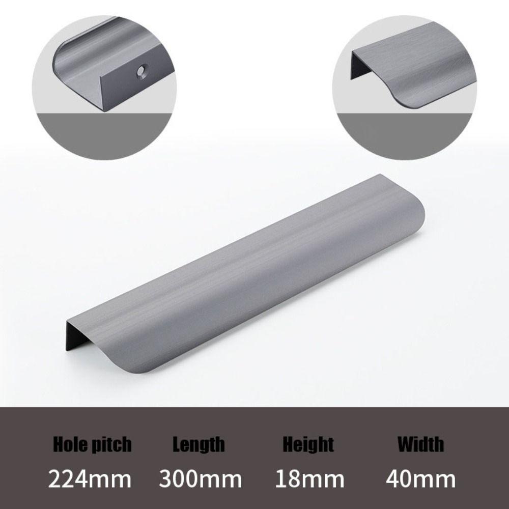 Дверная ручка с двойным отверстием, черная/золотая/серая, для шкафа с длинной ручкой, скрытая ручка для шкафа, для шкафа