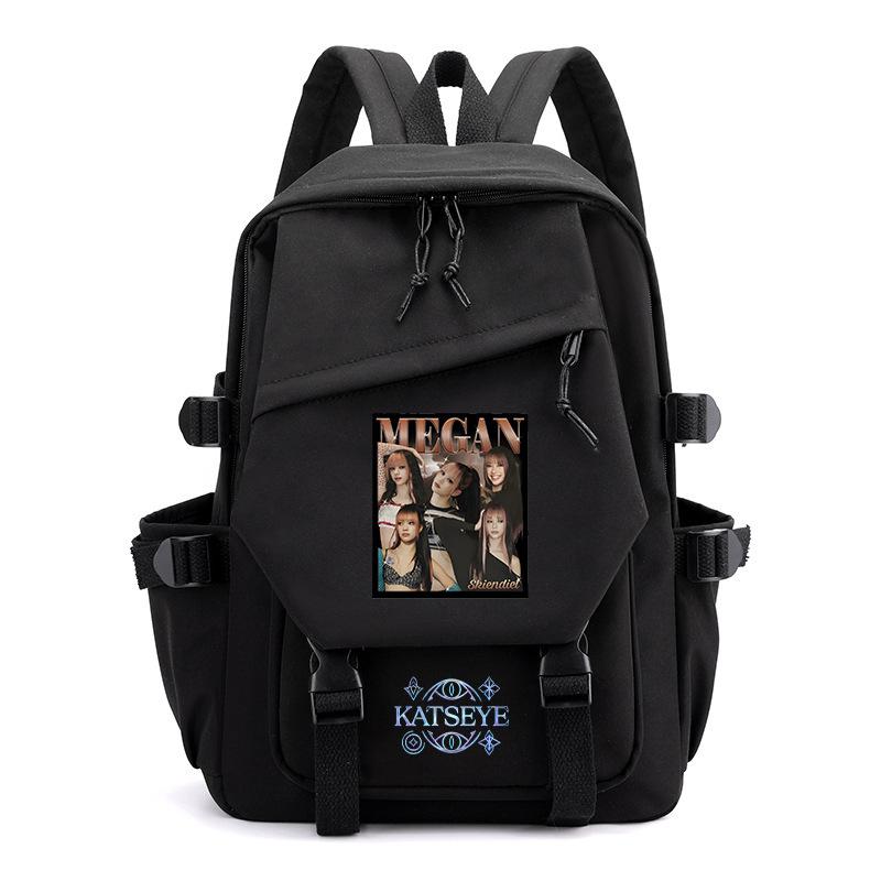 KATSEYE Backpack for Teens College Students Lightweight Water-Resistant Laptop Bag Large Capacity Travel Daypack