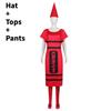 Colored Pencils Cosplay Costume For Adults With Polyester Fabric For Halloween Parties