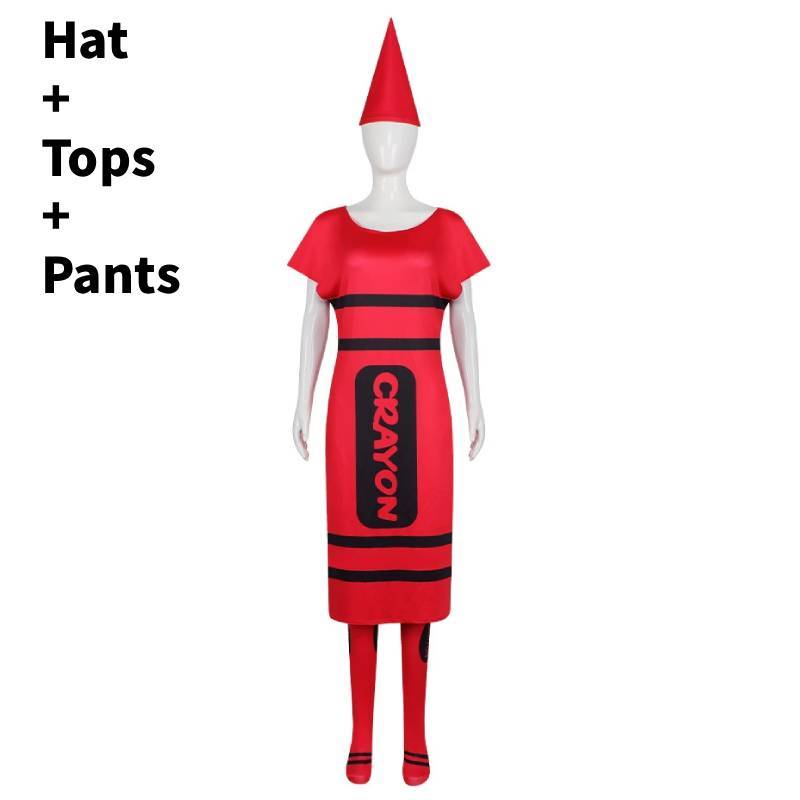 Colored Pencils Cosplay Costume For Adults With Polyester Fabric For Halloween Parties