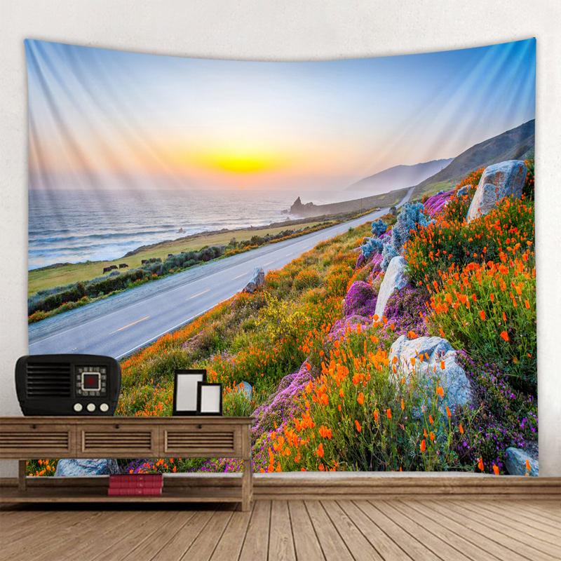 Tropical Beach Tapestry Nordic Style Starry Sky Tapestry Tapestry Bedroom Psychedelic Tapestry